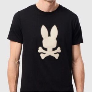 Men's Black Psycho Bunny Riviera Graphic Tee